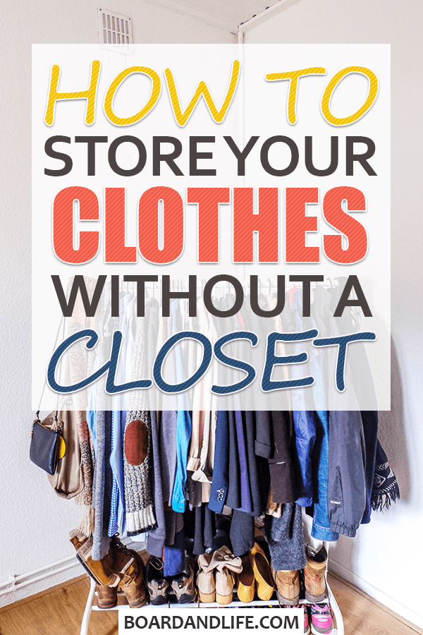 How to store your clothes without a closet