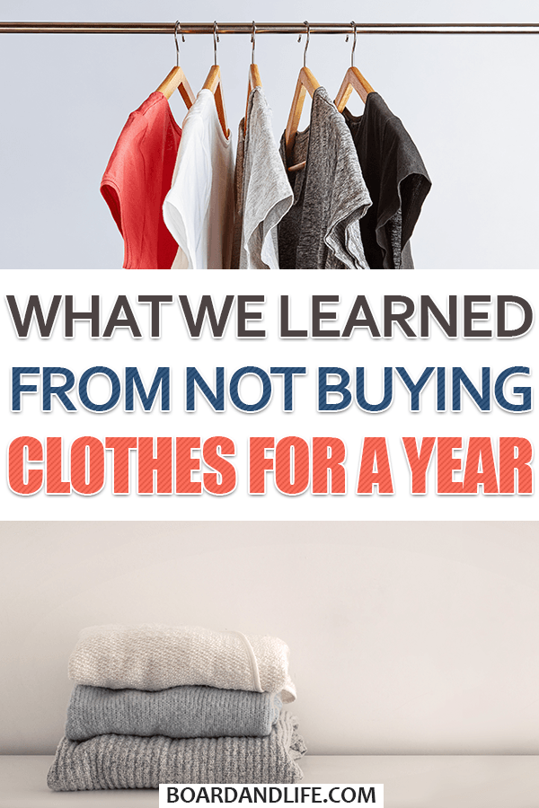 What we learned from not buying clothes for a year
