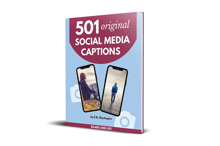 front cover of ebook about social media captions